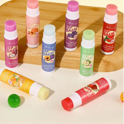 12pcs Moisturizing Lipstick Set, Hydrating Lip Care Suitable For All Skin Types, Fruit Lipstick Lip Balm Set