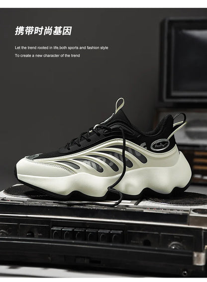 Luxury Men's Breathable Running Sneakers Casual Trainer Fashion Loafers Race Tenis Shoes for Male