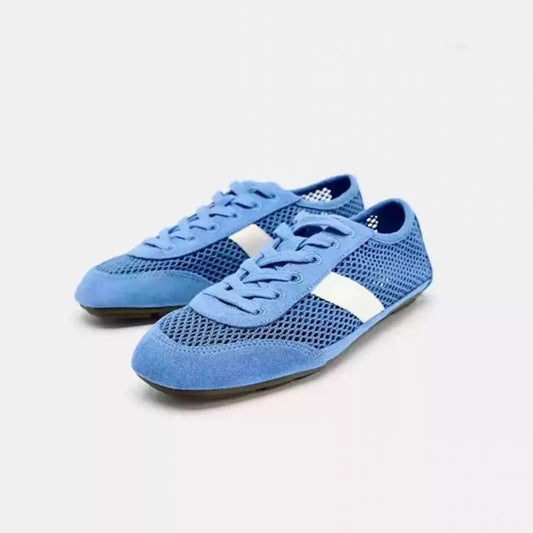AIYUQI 2026 Women's Flat Sneakers Anti-slip Lace-up Breathable Women Sandals Plus Size Mesh Fabric German Training Shoes Female