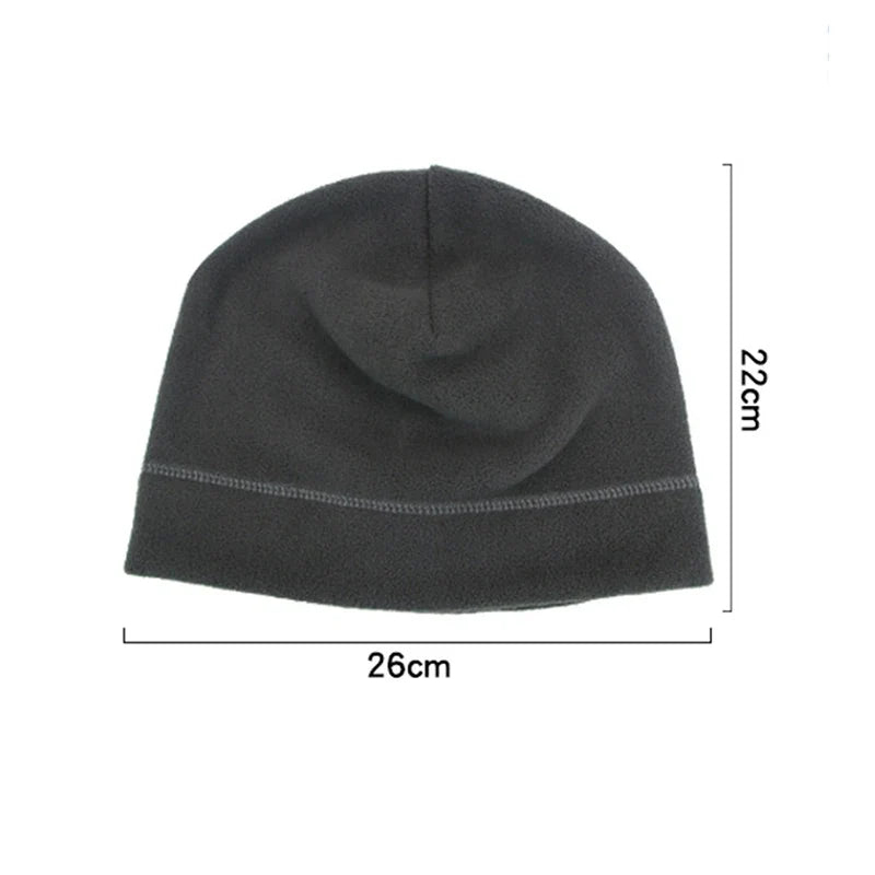 Winter Fleece Beanie Cycling Men Women Elastic Hiking Soft Thermal Commuting Ski Helmet Liner Hat Windproof Camping Cap Outdoor