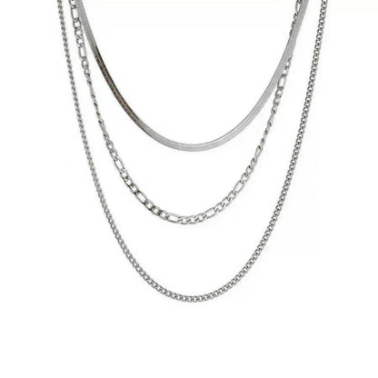 Stainless Steel Heart-shaped Pendant Necklace Metal Waterproof Jewelry For Women