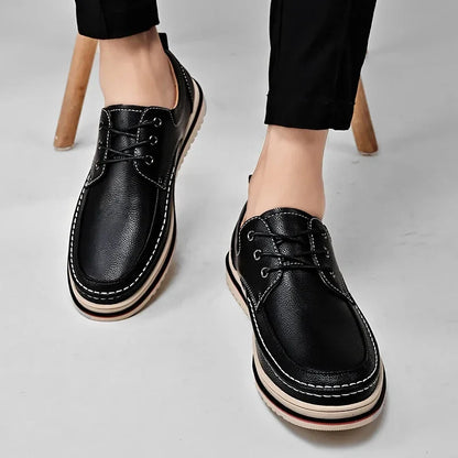 Leather Men Oxfords Shoes Handmade Italian Mens Casual Shoes  Brand Leisure Male Loafers