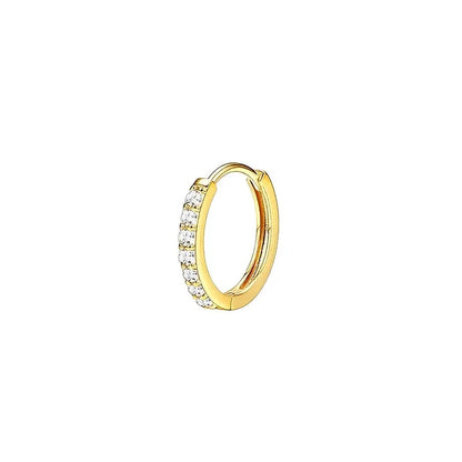 Bobisty 1pc Earrings Surgical Stainless Steel Earrings for Women Dainty Flat Back Earring Stud Hoop Cartilage for Sensitive Ears