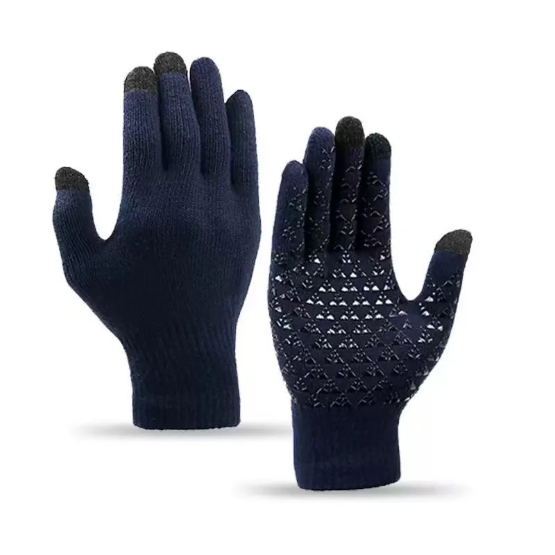 Randomly equipped with warm autumn and winter gloves for children aged 3 to 12, including anti-slip gloves with dispensing glue