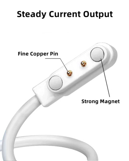 2Pin 4Pin 5Pin Magnetic Charging Cable USB to Pogo Pin for Smart Watch Earphone Wristband 60cm 5V Magnetic Dock Charger Adapter