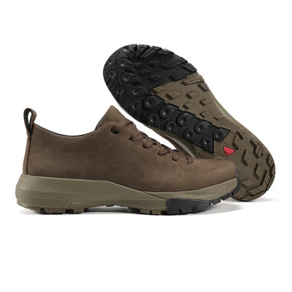 Men Sports Running Shoes Outdoor Walking Soft Casual Sneakers Fashion Designer Genuine Leather Sneaker Waterproof Shoes Men