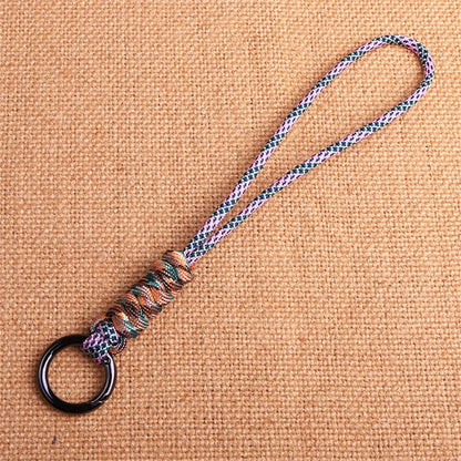 Outdoor Paracord Lanyard Survival Keychain for Men Women Handwoven Backpack Car Keyring Camping Hiking EDC Jewelry Accessories