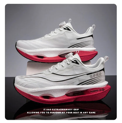 2026 Running Shoes Carbon Board Marathon Men Sports Breathable Lightweight Women's Comfortable Athletic Nonskid Casual Sneakers