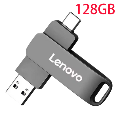 Lenovo USB3.2 USB Flash Drive 512GB OTG Pen Drive High Speed Type-C Flash Disk Real Capacity Metal Pendrive For Phone Computer