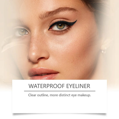 Zephoco Brown Eyeliner Pencil Waterproof Sweatproof Long Lasting Easy to Color Smooth Soft Gel Eyeliner Pencil Eye Makeup Set