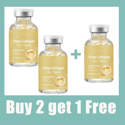 Silk Peptide Ampoule | Anti-Aging Serum with Collagen & 30 Peptide Complex for Intensive Lifting, Skin Tightening & Firming