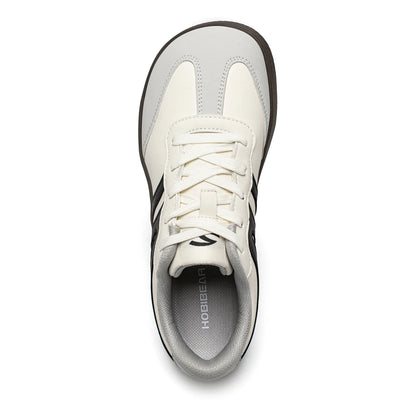 HOBIBEAR Unisex Wide Toe Shoes Artificial Leather Sneakers Casual Lace Up Retro Fashion Shoes for Women Men