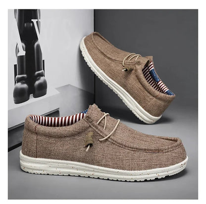 Men's Mesh Loafers Autumn Mens Vulcanized Shoes Breathable Lightweight Hiking Outdoor Sports Shoes Zapato Abierto Scarpa Aperta