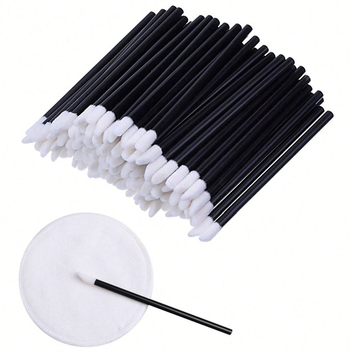 100pcs/Set Disposable Lip Brushes, Makeup Applicator Wands For Lipstick, Lip Gloss, Cosmetic Beauty Tools Kit,Giveaways