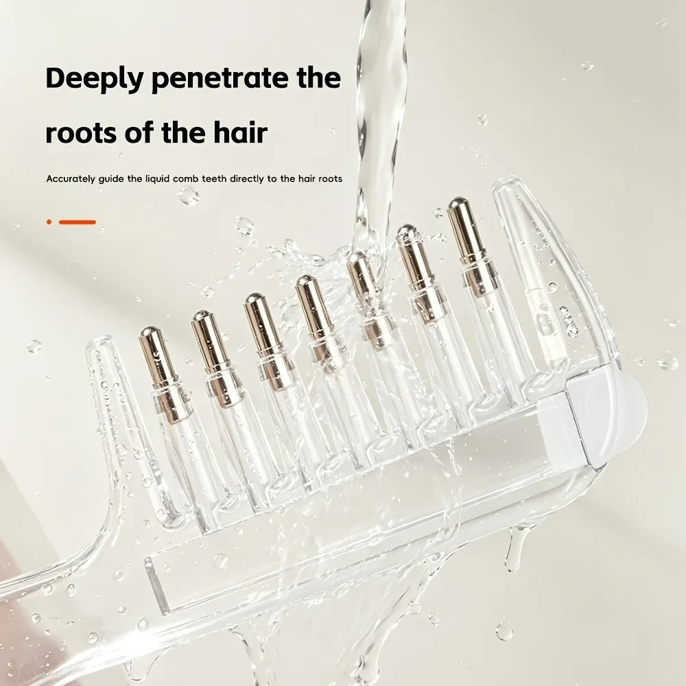Scalp Applicator Liquid Comb Essential Oil Infusion Hair Comb Rolling Ball Scalp Massager  Essential  Applying Hair Styling Tool