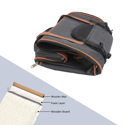Dog Pet Carrier Bag Anti-Collapse Design Multiple Storage Pockets Cat Travel Handbag for Medium Cats, Puppy, Rabbits and Other S