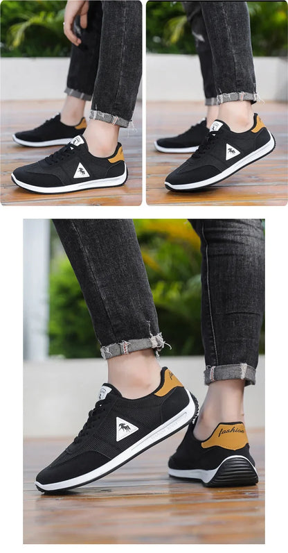 New 2026 Men's Casual Comfortable Breathable Sports Shoes Lightweight Anti-slip Wear-resistant Canvas Low-top round Toe Slip-On