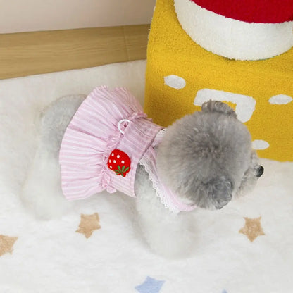 Pet Supplies Cute Dog Dress Breathable Thin Design Cat Princess Skirt Soft Pet Summer Clothes Kittens