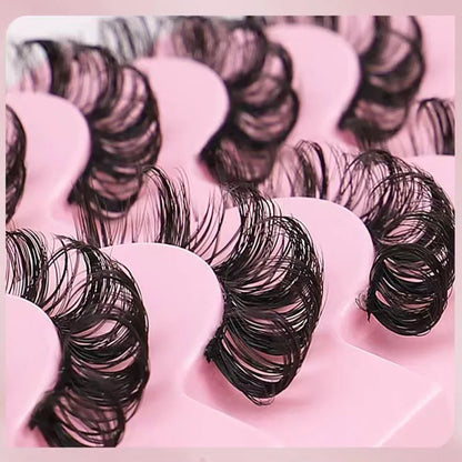 Faux mink eyelashes natural 3d mink lashes makeup volume false eyelashes in bulk cilio H13 E-08