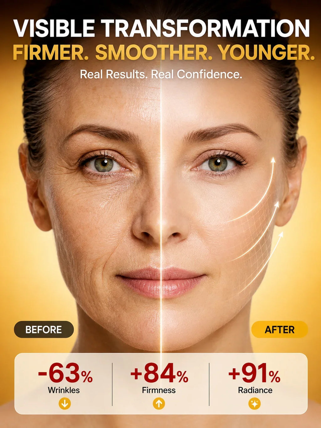 Collagen Peptide Serum for Face Hydrating Skin Renewal Essence Smooth Looking Skin Beauty Treatment.Unisex