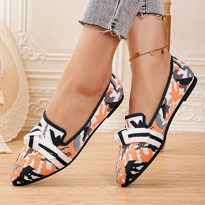 New Women's Loafers Ballet Flat Shoes Spring/autumn Fashion Pointed Toe Casual Low Heeled Women's Flat Shoes  Size 36-43
