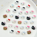 50Pcs Leopard Sanrio 3D Resin Nail Charms Mixed Kuromi My Melody Kitty Nail Parts DIY Manicure Decor Accessories