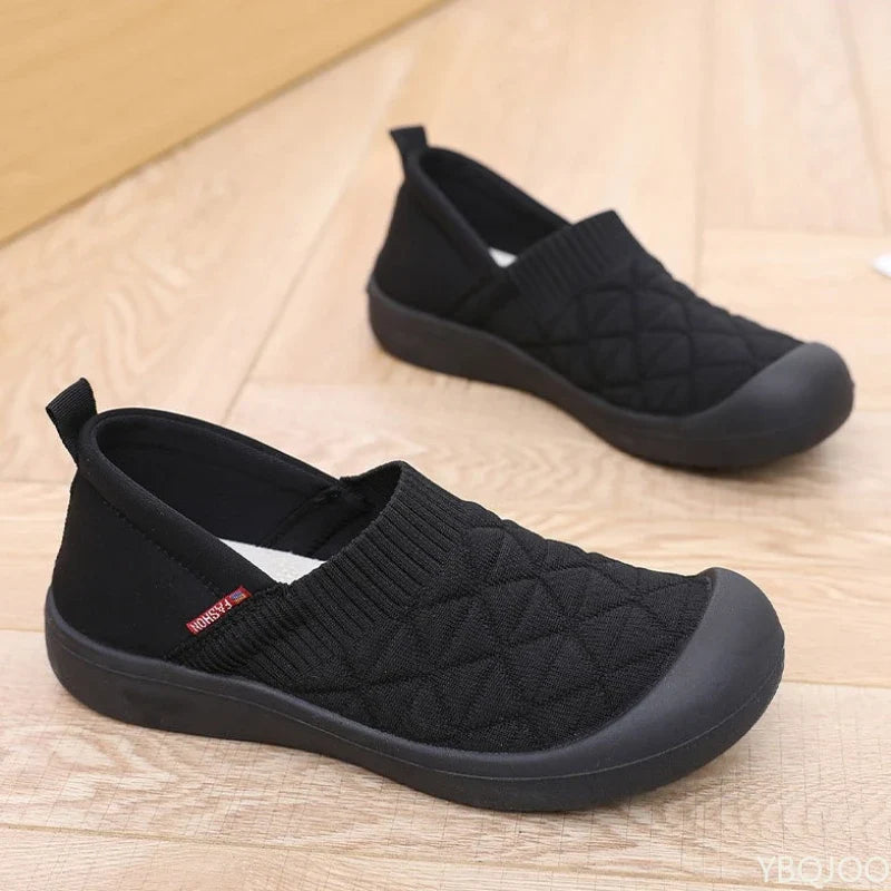 Spring and Autumn Fashion New Lightweight and Comfortable Women's Single Shoes with Soft Surface One Step Stepping Women's Shoes