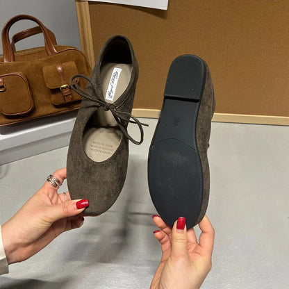 Fashion Butterfly-Knot  Women Flats With Shoes Casual Female Soft Footwear Round Toe Ladies Flats Slip On Shoes