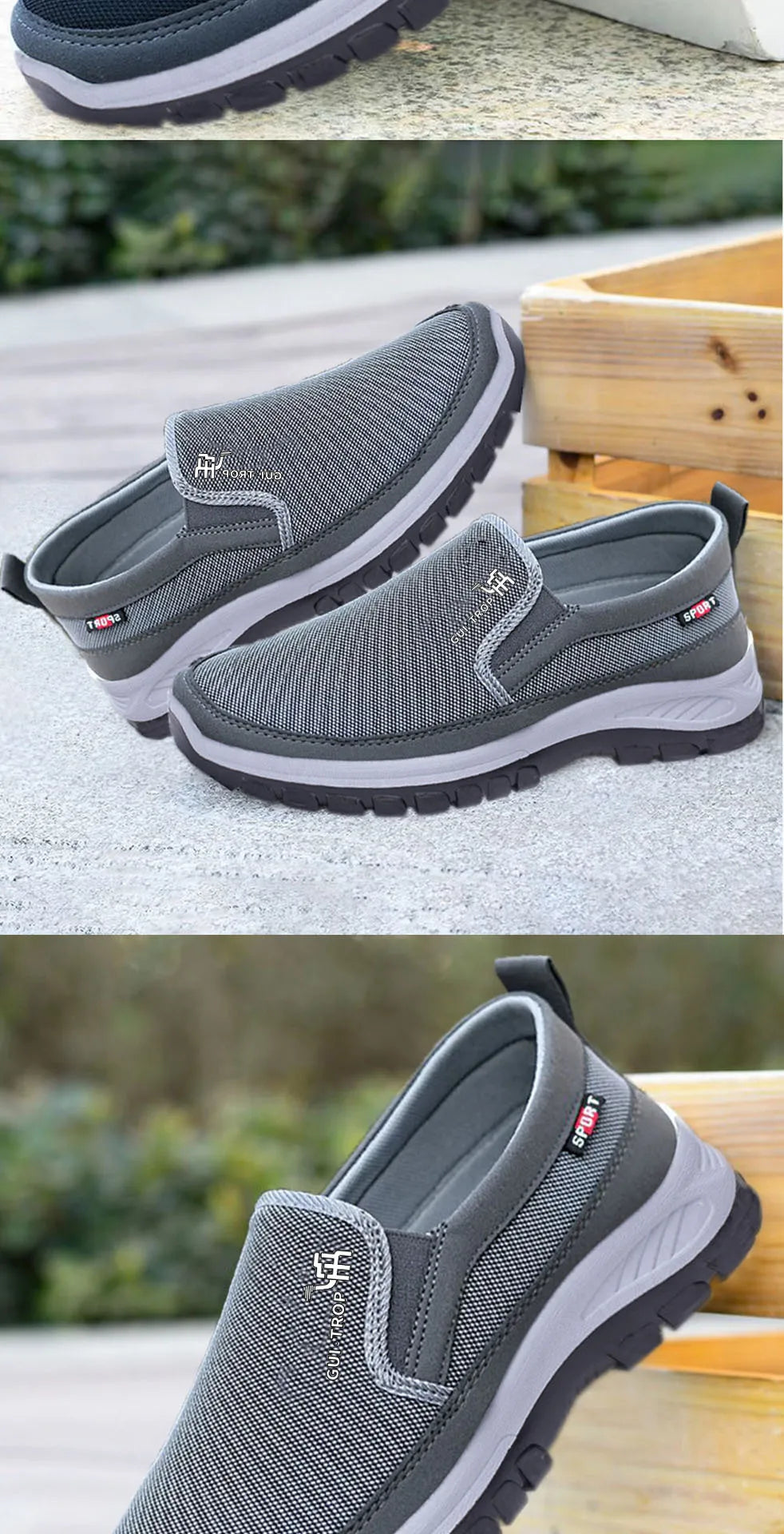2026 Men Casual Shoes Breathable Soft Bottom Sneakers Men Non-Slip Walking Shoes Comfortable Slip-On Men Loafers Tenis Masculino