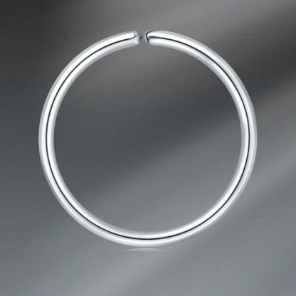 1pc Stainless Steel Nose Septum Clicker 20G 16G Flower Cubic Zirconia Decorated Piercing Nose Ring, Suitable For Daily Wear
