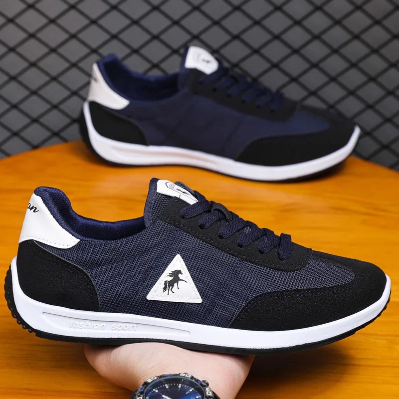 New 2026 Men's Casual Comfortable Breathable Sports Shoes Lightweight Anti-slip Wear-resistant Canvas Low-top round Toe Slip-On