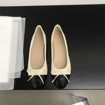 2026 New Spring Butterfly-knot Women Loafer Elegant Mix Colors Slip On Shoes Laides Comfort Soft Sole Ballet Flats Single Shoes