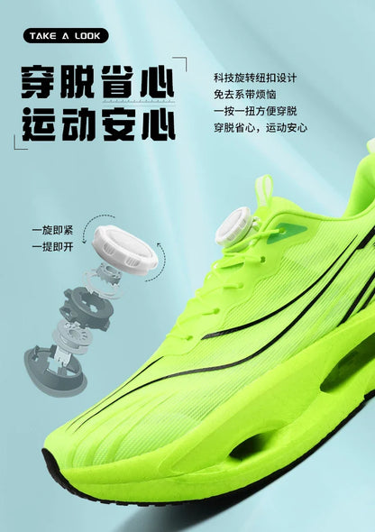 2026 Running Shoes Carbon Board Marathon Men Sports Breathable Lightweight Women's Comfortable Athletic Nonskid Casual Sneakers