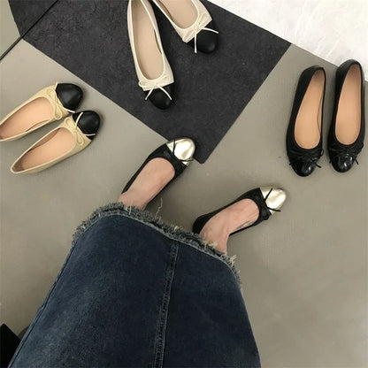 2026 New Spring Butterfly-knot Women Loafer Elegant Mix Colors Slip On Shoes Laides Comfort Soft Sole Ballet Flats Single Shoes