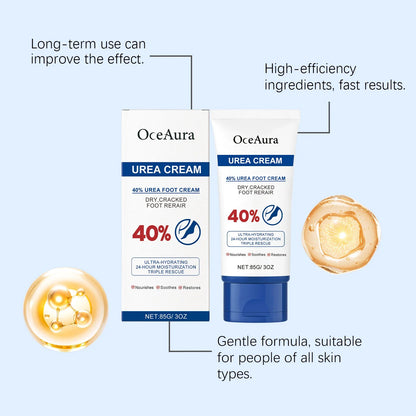 40% Urea Foot Cream Softening Dry Cracked Heels Deep Moisturizing Improve Roughness Remove Callus Exfoliation Foot Care Cream