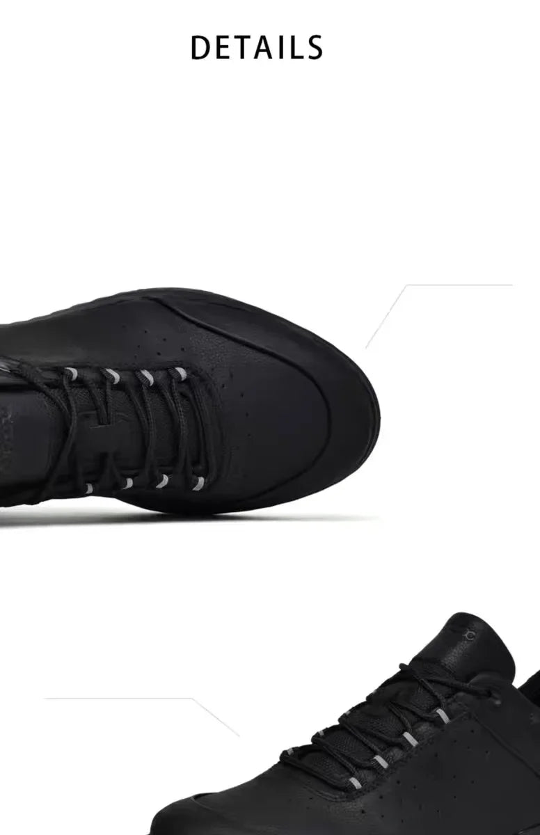 Men Shoes Autumn Winter Sports Casual Genuine Leather Soft Soled Outdoor Hiking Shoes Lightweight Breathable Non Slip Shoes Men