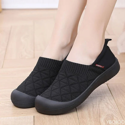 Spring and Autumn Fashion New Lightweight and Comfortable Women's Single Shoes with Soft Surface One Step Stepping Women's Shoes