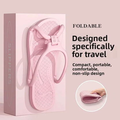 Travel Slippers Foldable EVA Soft Quick Drying Unisex Portable For Hotel Bathroom Shower Men Women