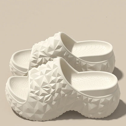 Women's Chunky Platform Slippers Summer Comfort Soft Thick Bottom Slides Woman for Sandals New Open Toe Non-slip Beach Shoes