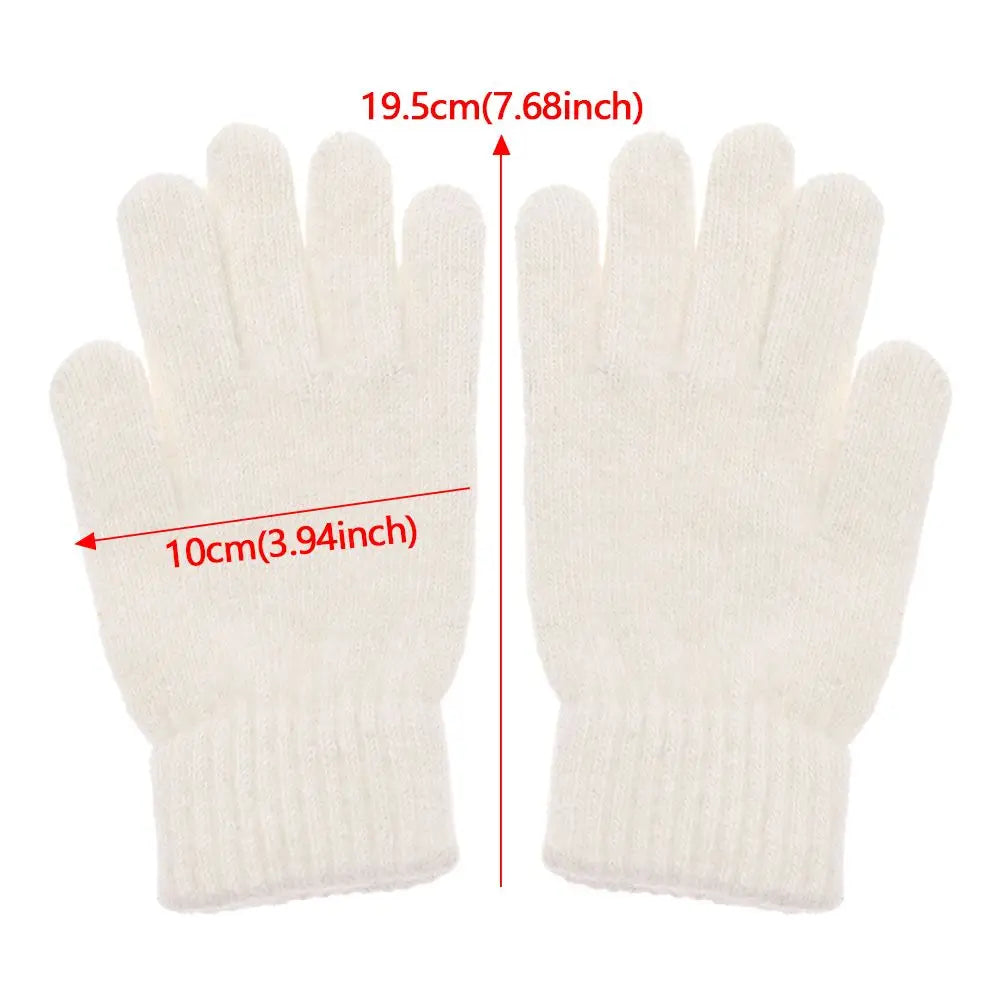 Fashion Elastic Outdoor Warm Thick Winter Gloves Mittens Full Finger Gloves