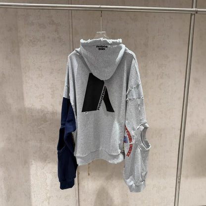 PROJECT G/R 2026 Patchwork ARMY Vintage Damaged Cardigan Pullover Men Women Best Quality Hoodie