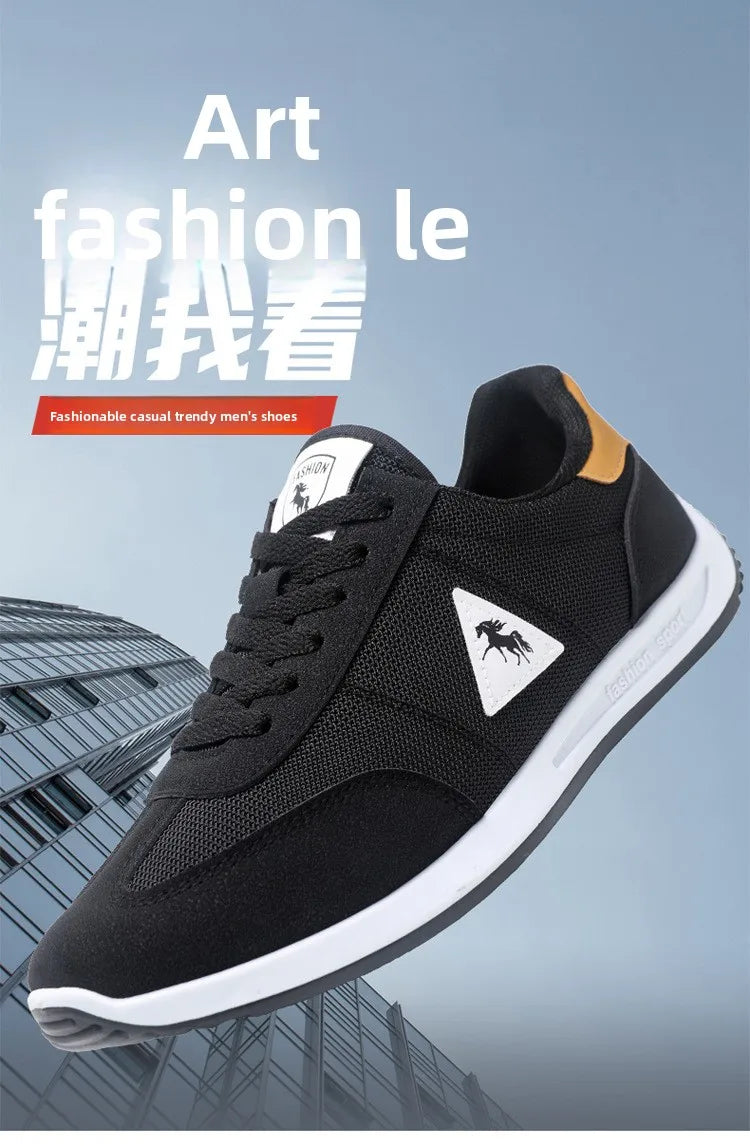 New 2026 Men's Casual Comfortable Breathable Sports Shoes Lightweight Anti-slip Wear-resistant Canvas Low-top round Toe Slip-On