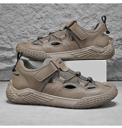 Large Size Sandals for Men, 2026 New Style, Trendy, Versatile, Casual Sports Sandals, Soft-Soled Hollow Beach Shoes for Men