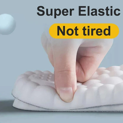 Latex Sport Insoles High Elasticity Soft Shoe Pads Arch Support Orthotic Insoles Breathable Deodorant Shock Absorption Cushion