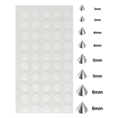 58pcs Non Piercing Lip Nails Sticker Selfadhesive Waterproof Reusable Fake Lip Nail Eyebrow Nose Ring Body Belly Button Jewelry