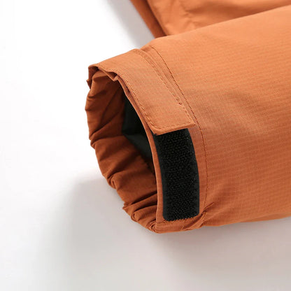CHRLCK Men Hiking Jacket Outdoor Waterproof Fishing Hooded Sport Jacket Adjustable Drawstring Travel Jacket Mountaineering Coats