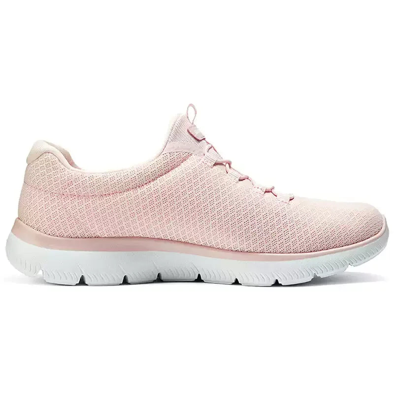 Skechers Women's Spring Shoes, Breathable Mesh Athletic Sneakers, Lightweight Running Shoes with Soft Soles 12980-GYPK