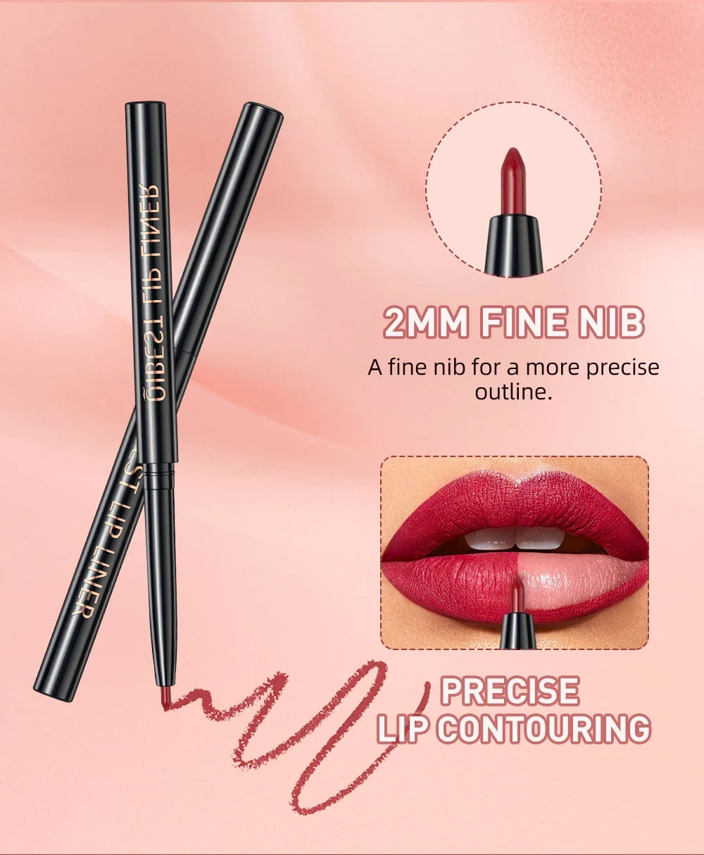 3pcs Matte Liquid Lipstick+Lip Liner Set Lip Glaze Makeup Nude Black Red Velvet Lip Gloss Long Lasting Lip Tint Cosmetics Kits