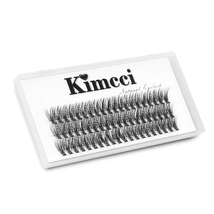 Kimcci 60knots/Case Natural False Eyelash Extension Makeup 30P Mink Individual Faux Eye Lashes Professional Fake Grafting Cilias