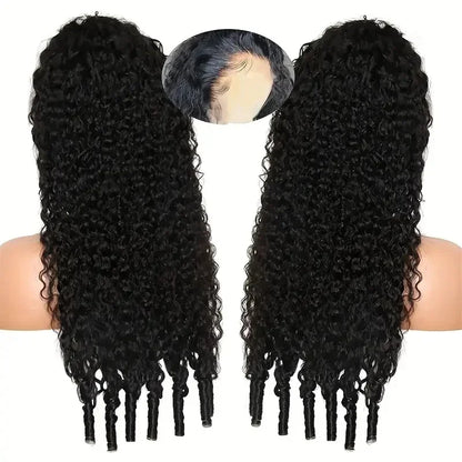 Burmese Curly Human Hair Wigs 220% Density 13x4 Lace Frontal Human Hair Wigs 30 40 Inch Natural Color 13x6 Hd Lace Front Wigs